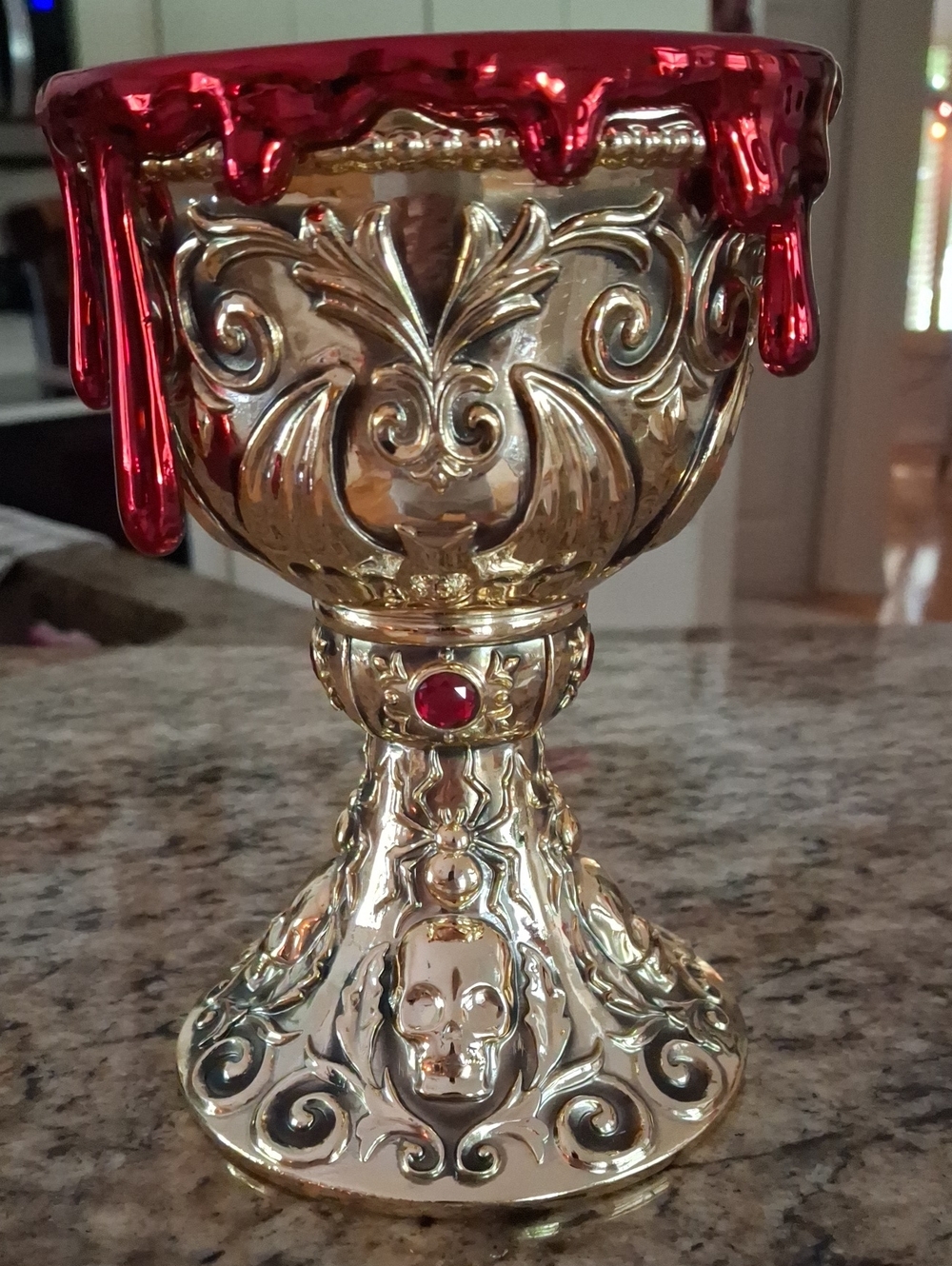 Bath & Body Works Gold Goblet w/Red "Blood" Drips-NWT!!!